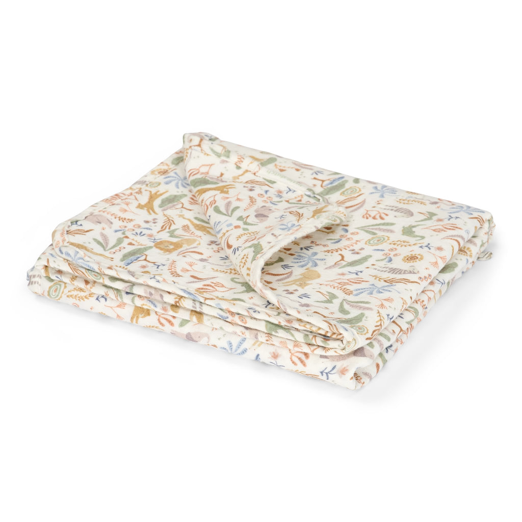 Little Dutch Ledikantdeken Mousseline 4-laags Safari Wonders | Meerkleurig