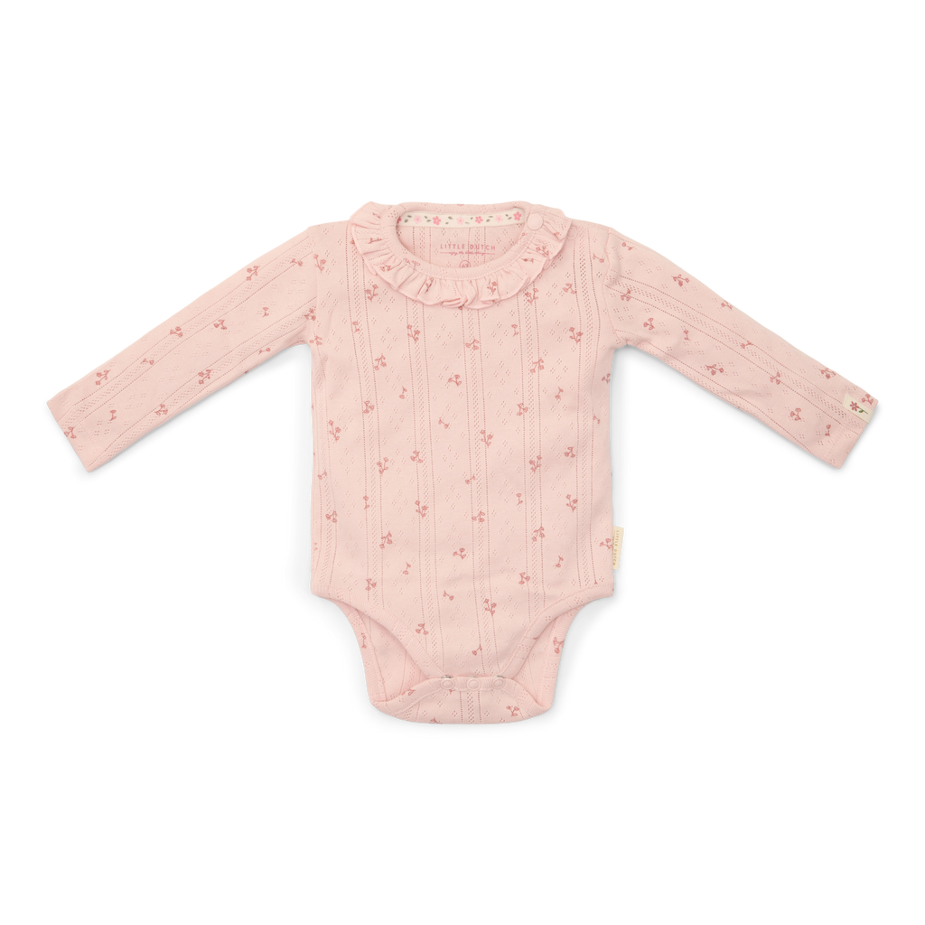 Little Dutch Romper Lange Mouw | Fairy Flowers Roze