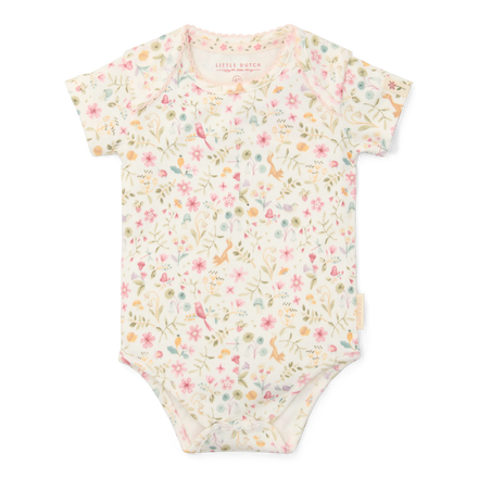 Little Dutch Romper Korte Mouw | Fairy Garden Wit