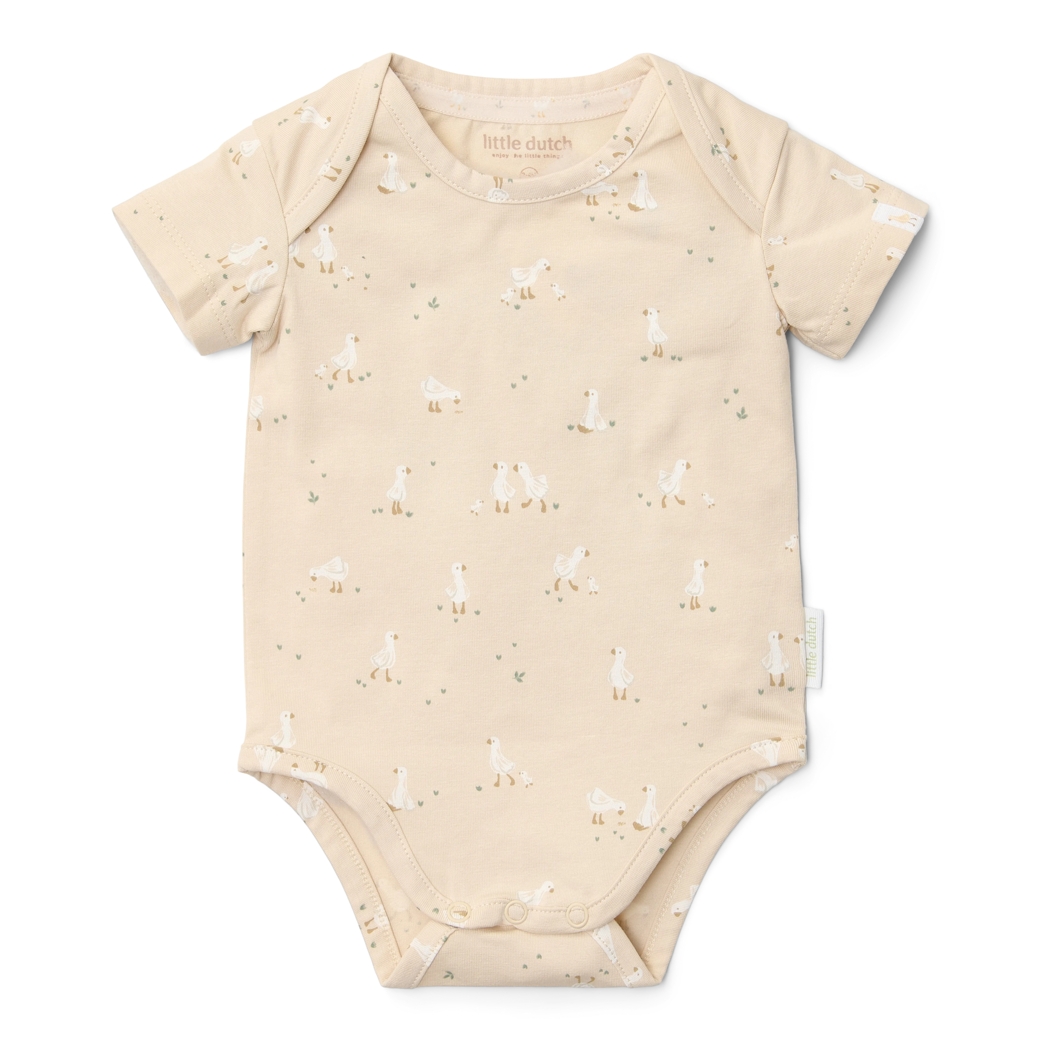 Little Dutch Romper Korte Mouw Little Goose  | Beige
