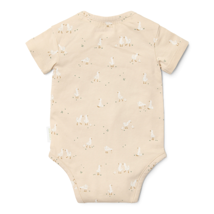 Little Dutch Romper Korte Mouw Little Goose  | Beige