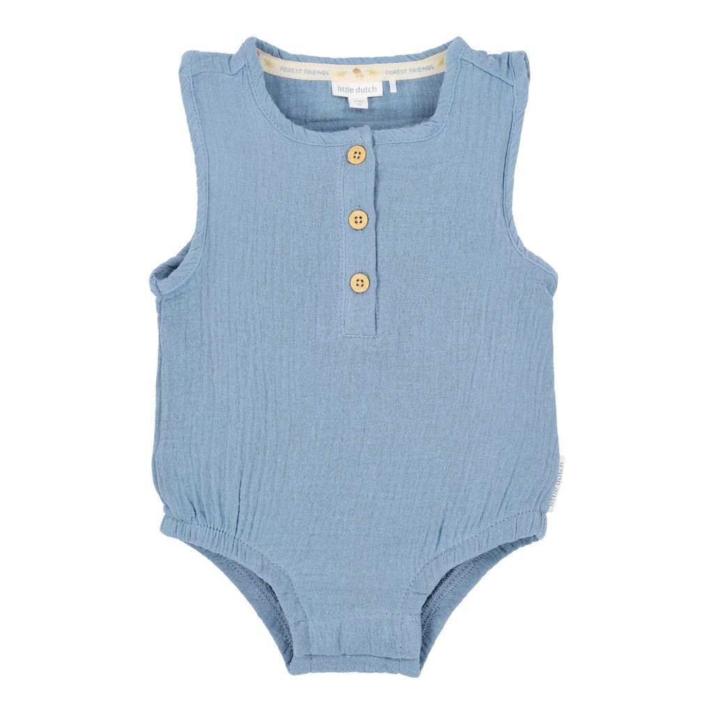 Little Dutch Romper | Stone Blue