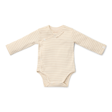 Little Dutch Romper Overslag Lange Mouw Soft  | Beige Stripe