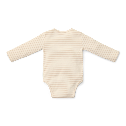 Little Dutch Romper Overslag Lange Mouw Soft  | Beige Stripe