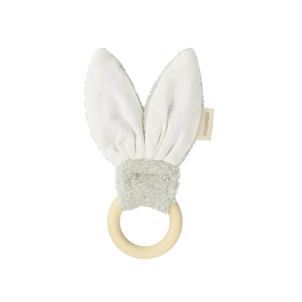 * Nobodinoz Bunny Bijtring 7cm | Sage Green