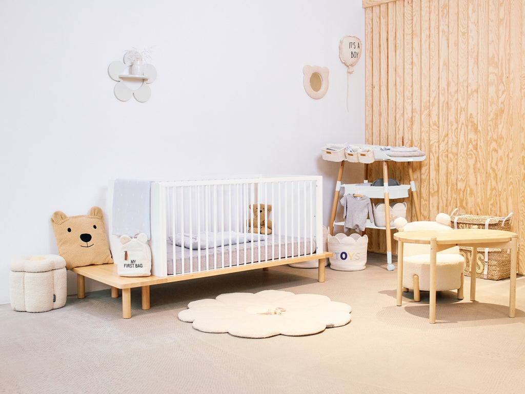 * Childhome Set Van 3 Hangmandjes | Teddy Ecru