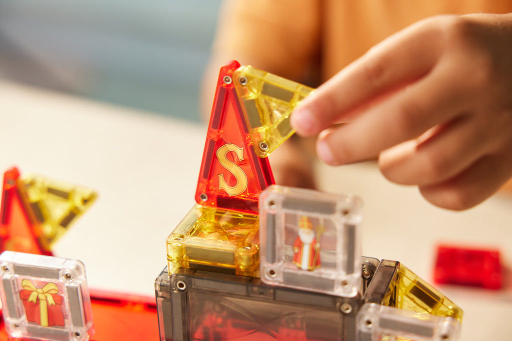 Cleverclixx Mini Tiles Sinterklaas, limited edition set van 30 magnetische minitegels, De Gele Flamingo