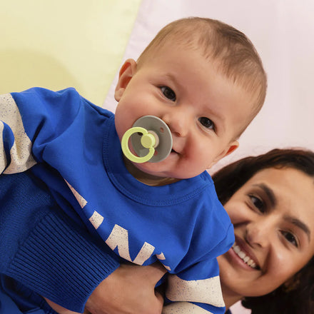 Bibs Fopspeen Size 1 Latex Rond Studio 2 Pack | Fusion Sage/Hunter Green