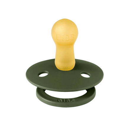 Bibs Fopspeen Size 2 Latex Rond Studio 2 Pack | Holiday Leaf Sage/Hunter Green