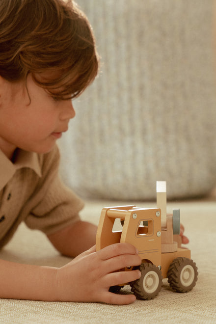Little Dutch Houten Kraanwagen