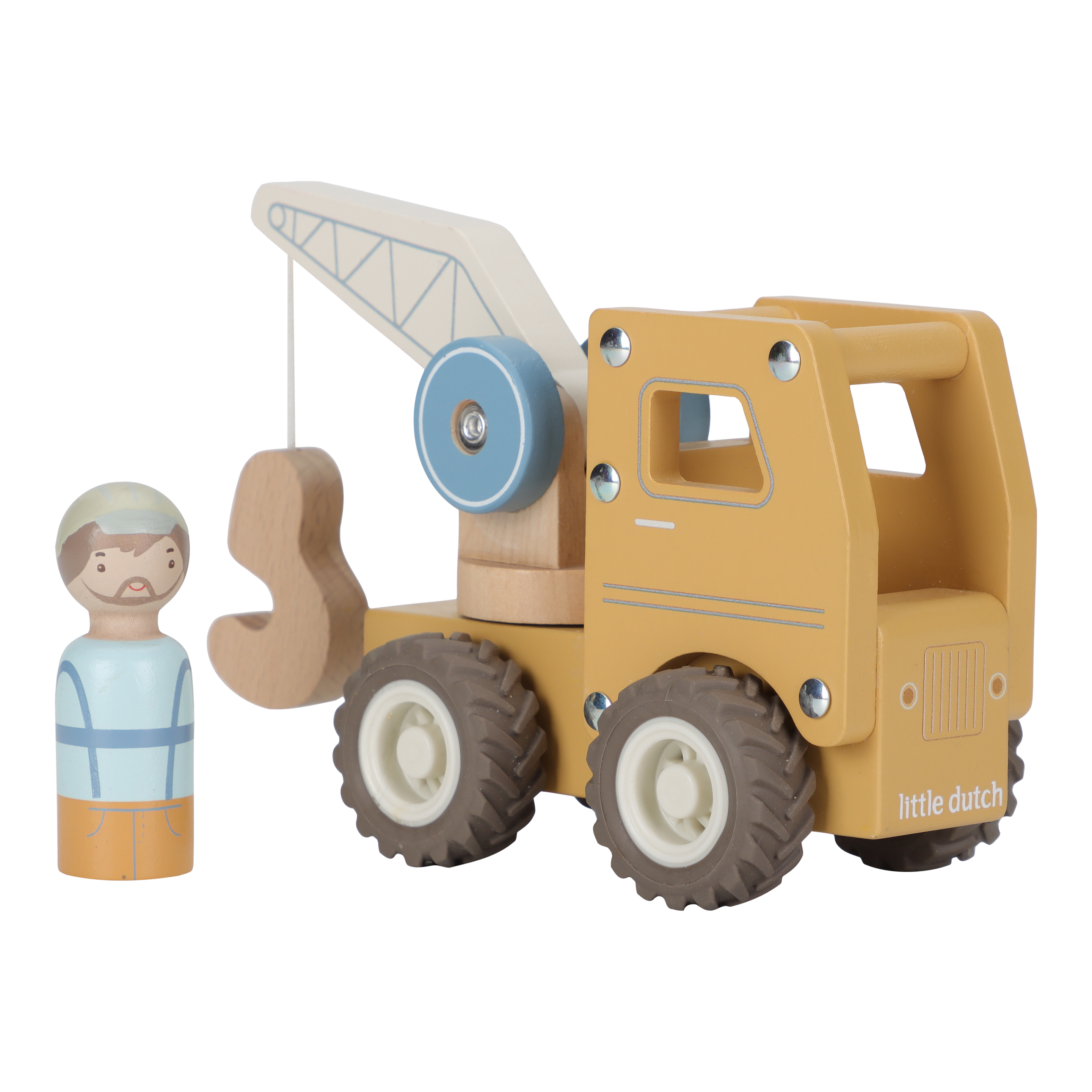 Little Dutch Houten Kraanwagen