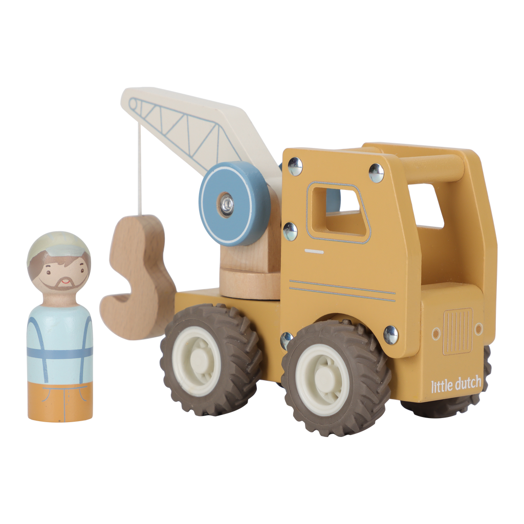 Little Dutch Houten Kraanwagen