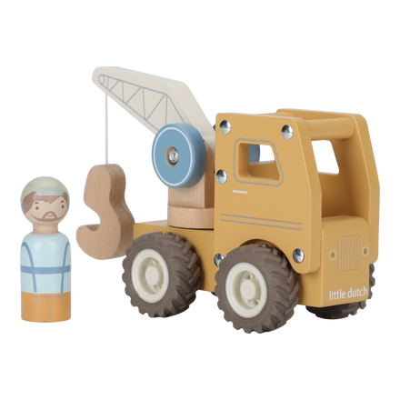 Little Dutch Houten Kraanwagen