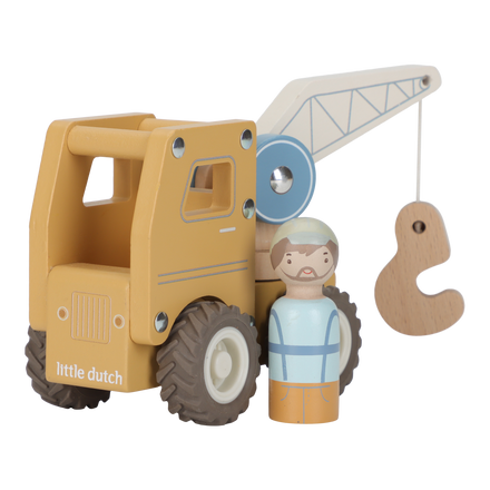 Little Dutch Houten Kraanwagen