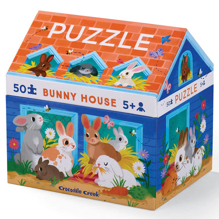Crocodile Creek Puzzel 50st Huisje | Bunny House