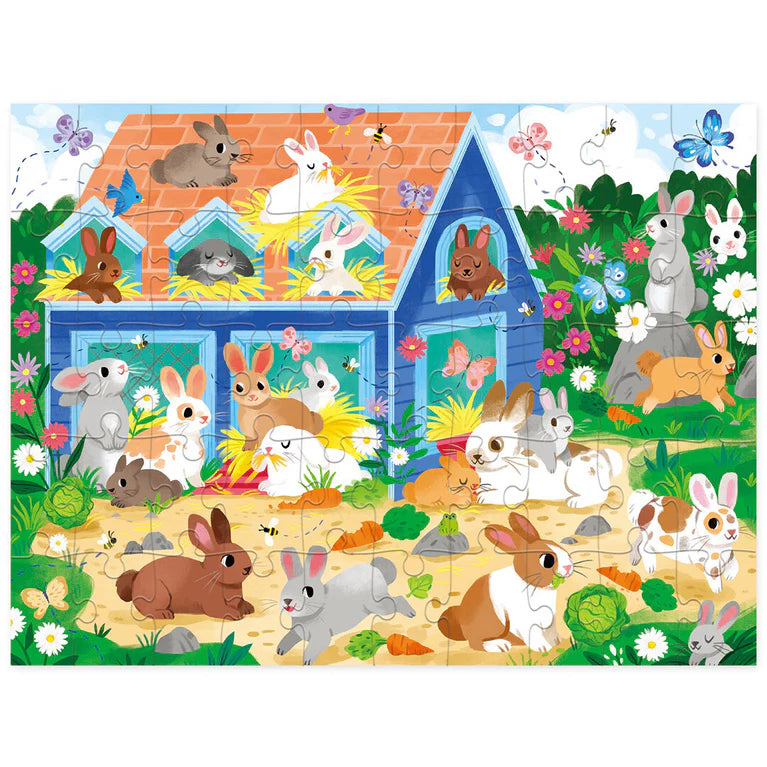 Crocodile Creek Puzzel 50st Huisje | Bunny House