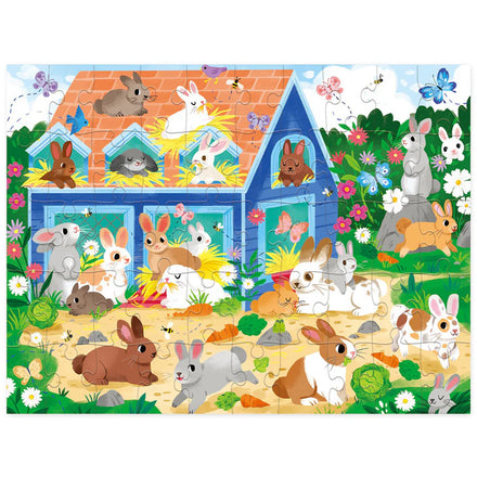 Crocodile Creek Puzzel 50st Huisje | Bunny House
