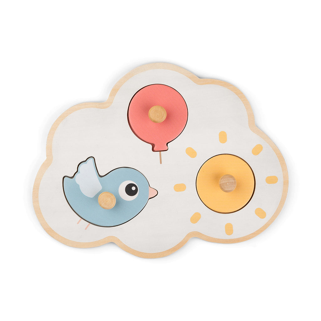 * Done By Deer Houten Inlegpuzzel | Happy Clouds Colour Mix