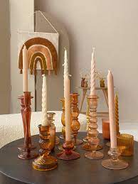 * À la Collection Glass Candle Holder | Mustard