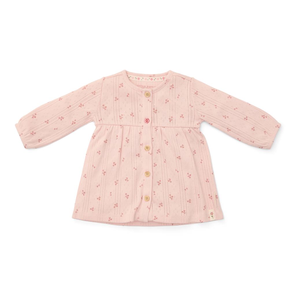 Little Dutch Jurkje Lange Mouw | Fairy Flowers Roze