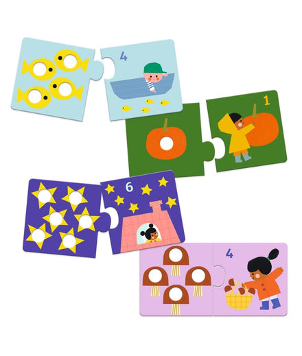 Djeco Puzzel Duo | Eerste Cijfers