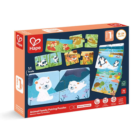 Hape Duo Puzzel | Animal's Family Pairing