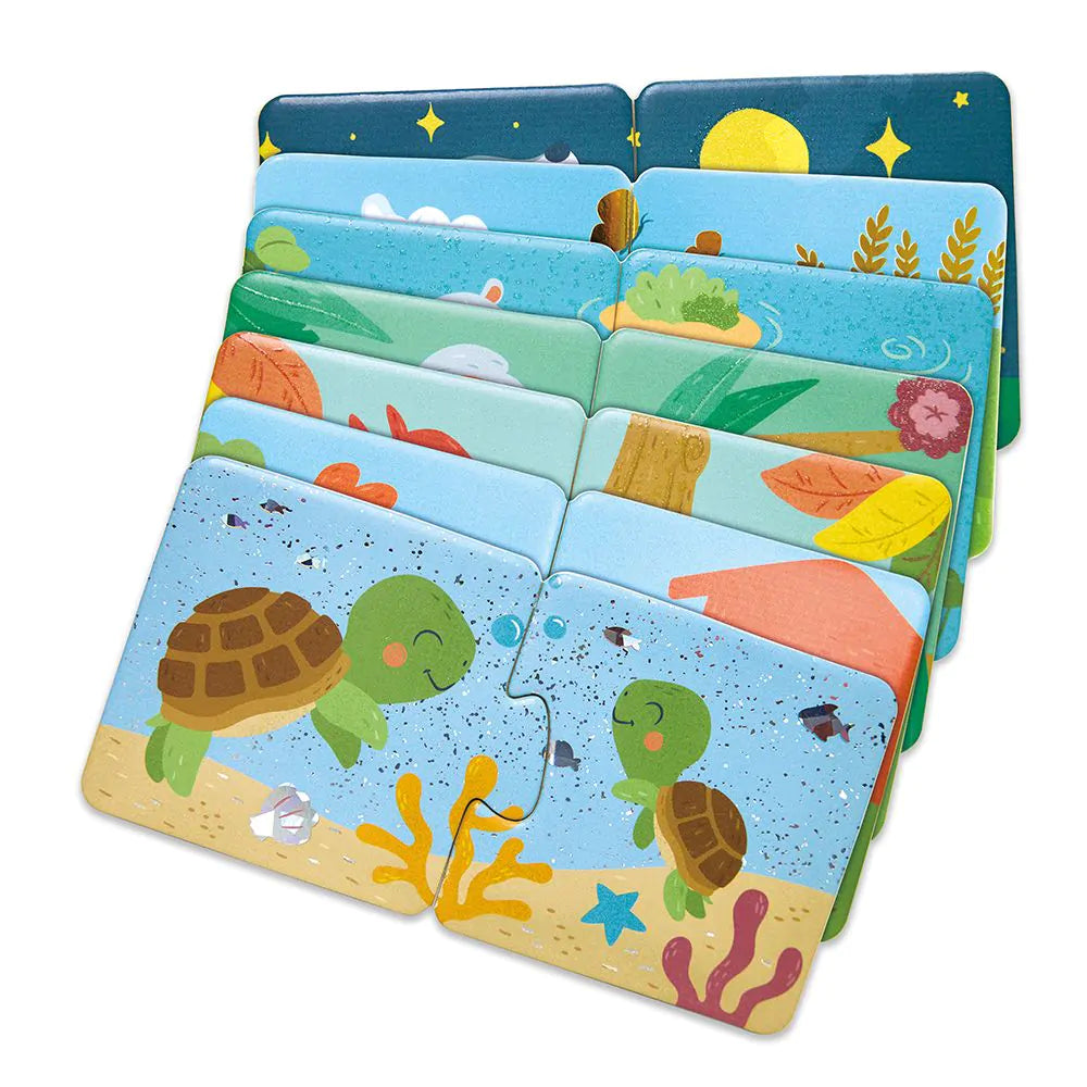 Hape Duo Puzzel | Animal's Family Pairing