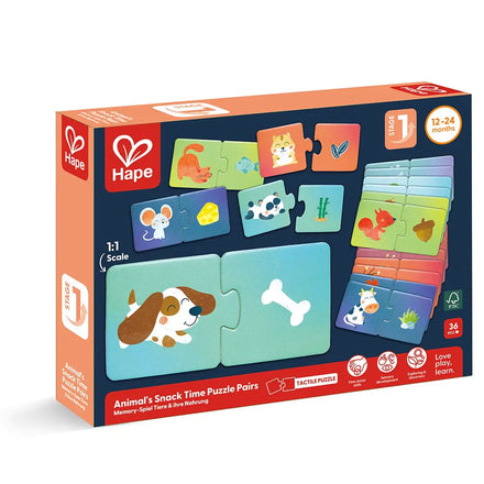 Hape Duo Puzzel | Animal's Snack Time