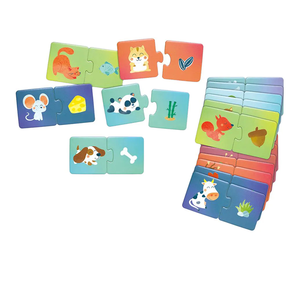 Hape Duo Puzzel | Animal's Snack Time