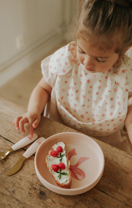 Elodie Details Silicone Sticky Bord Set | Rosy Bow