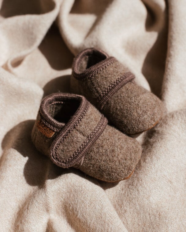 En Fant Baby Slofjes Wol | Walnut