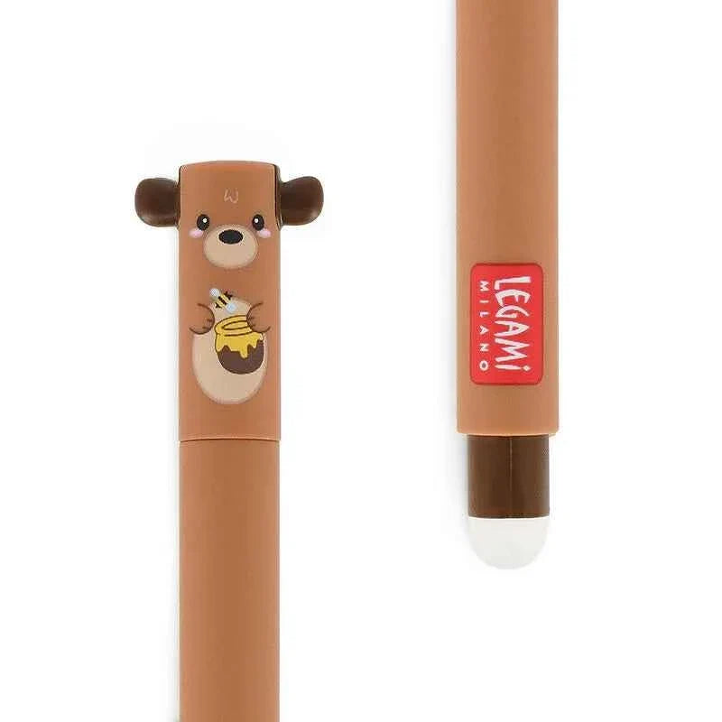 Legami Uitwisbare Erasable Gelpen Teddy Bear Honey 0,7 mm | Rode Inkt