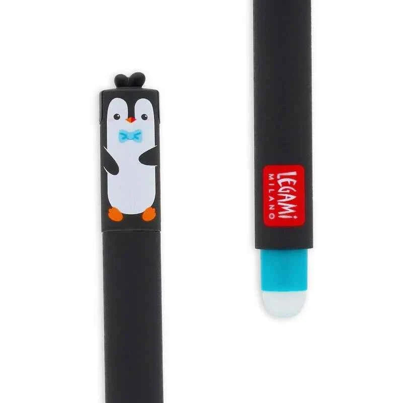 Legami Uitwisbare Erasable Gelpen Penguin 0,7 mm | Turquoise Inkt