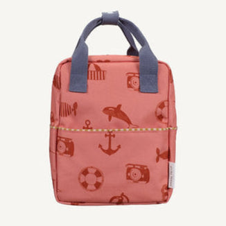 Sticky Lemon rugzakje Small Wonders of the Deep Sea rood vooraanzicht