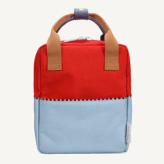 Sticky Lemon rugzakje Small Red Hat Zissou Blue vooraanzicht