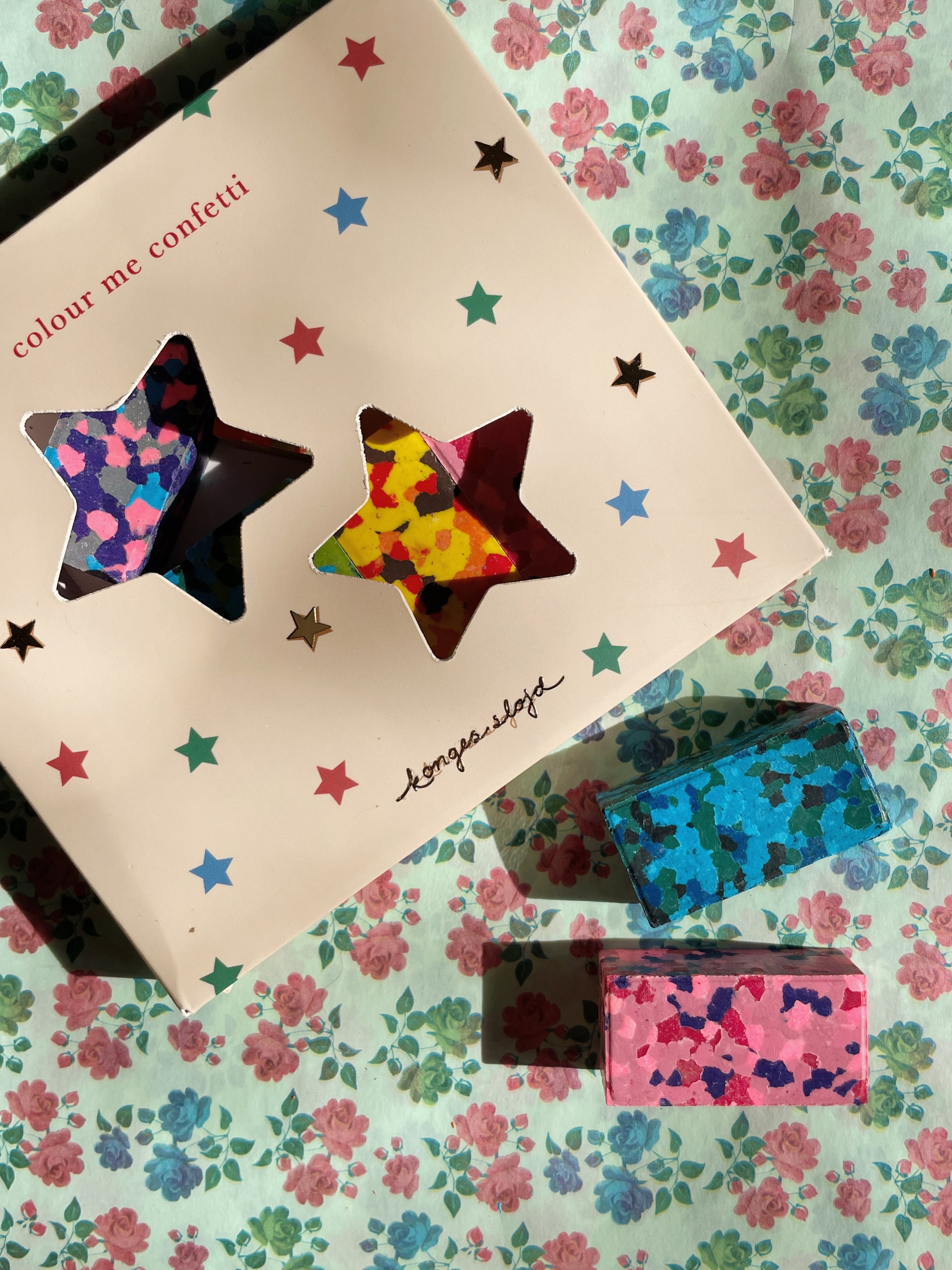 * Konges Sløjd Confetti Crayons | Multi Star