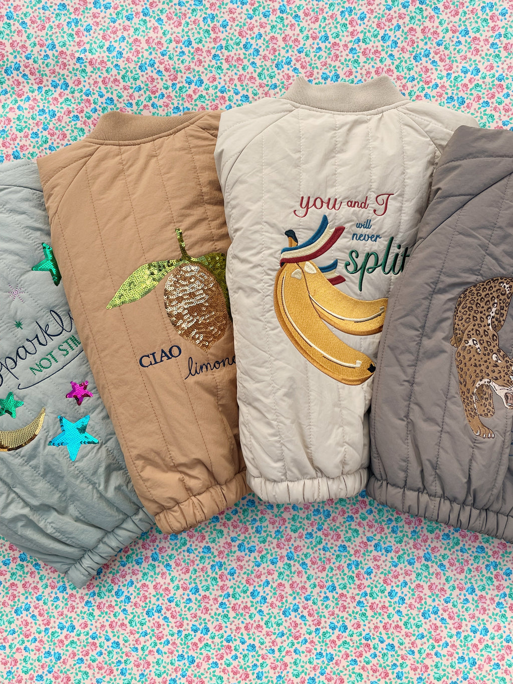 * Konges Sløjd Juno Sequin Bomber Winterjas | Tobacco Brown