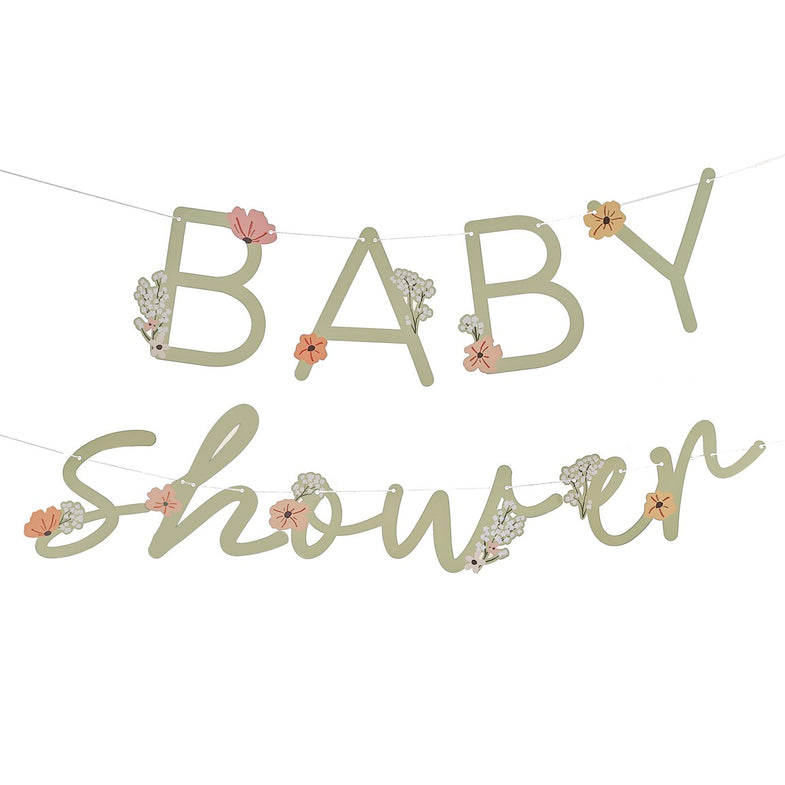 Ginger Ray Papieren Baby Shower Floral Bunting