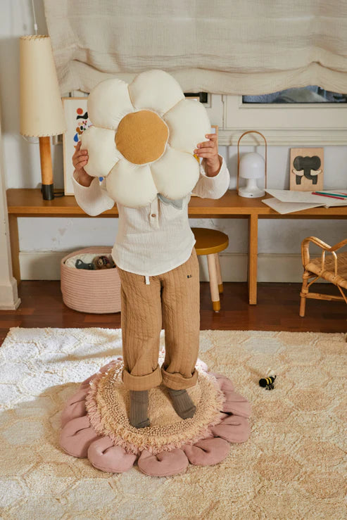 Lorena Canals Pouffe | Pink Daisy Vloerkussen