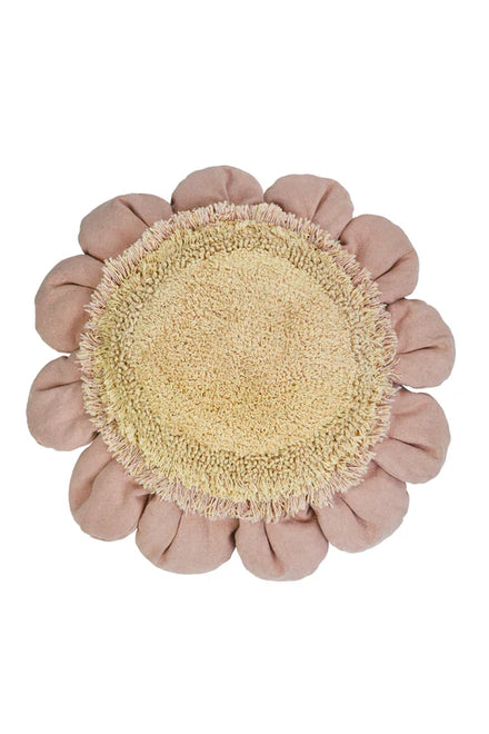 Lorena Canals Pouffe | Pink Daisy Vloerkussen