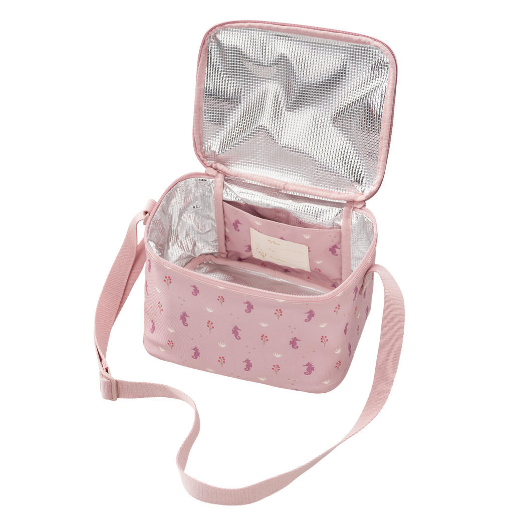 Fresk thermische lunchtas met Seahorse zeepaardjes-print, productfoto