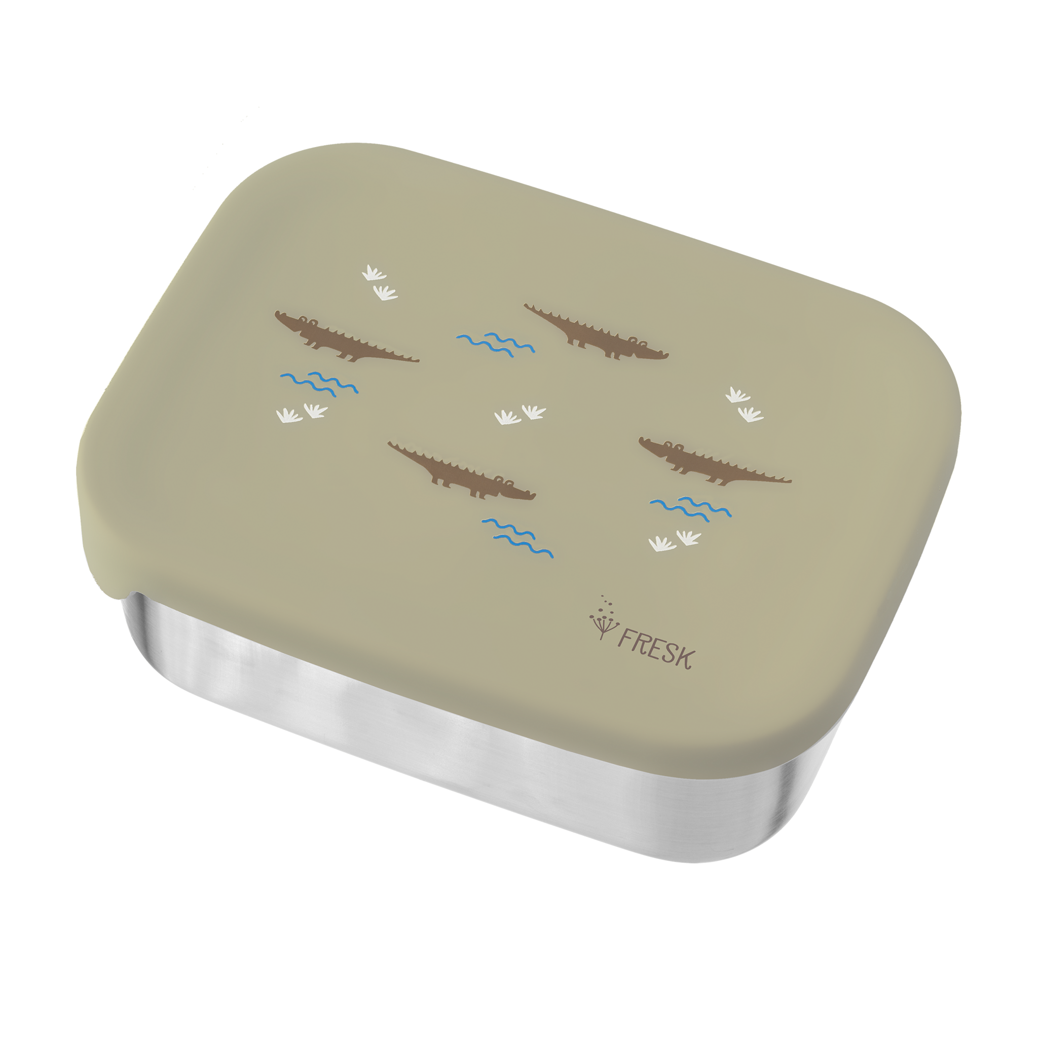 Fresk Brooddoos Met Verdeelvakje | Crocodile