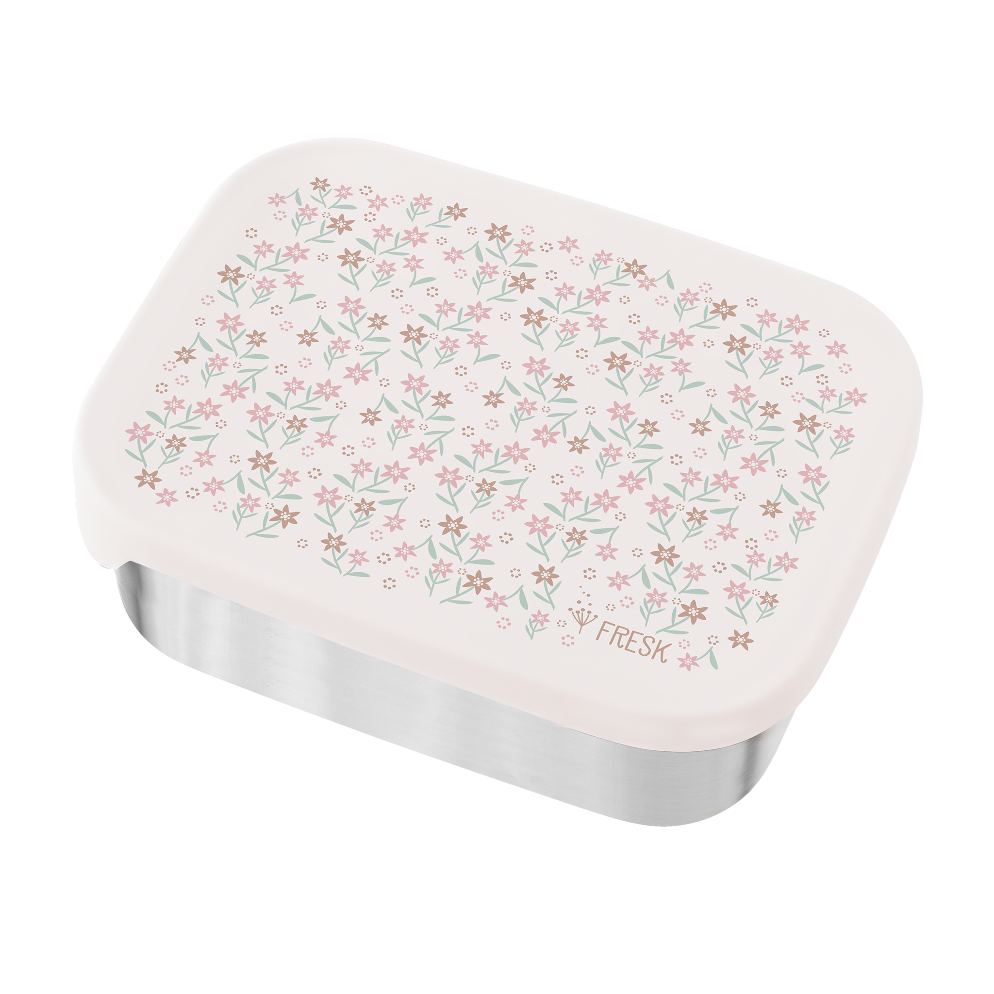 Fresk brooddoos met verdeelvakje in de Garden Flowers-print voor kinderen