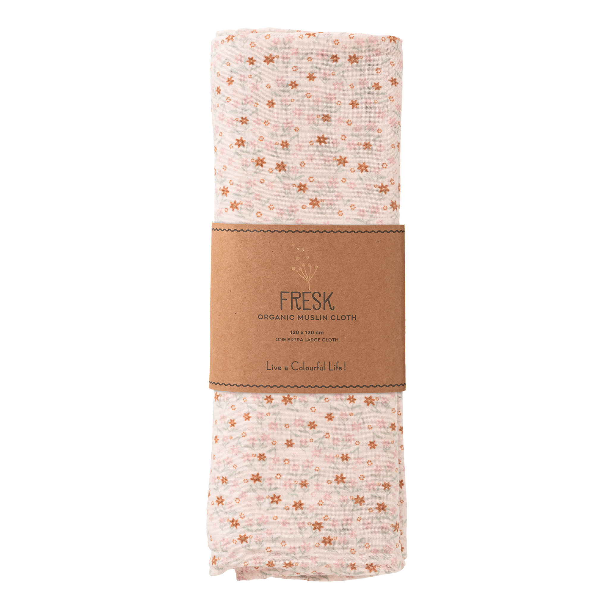 * Fresk Hydrofiele Doek 120x120cm | Garden Flowers