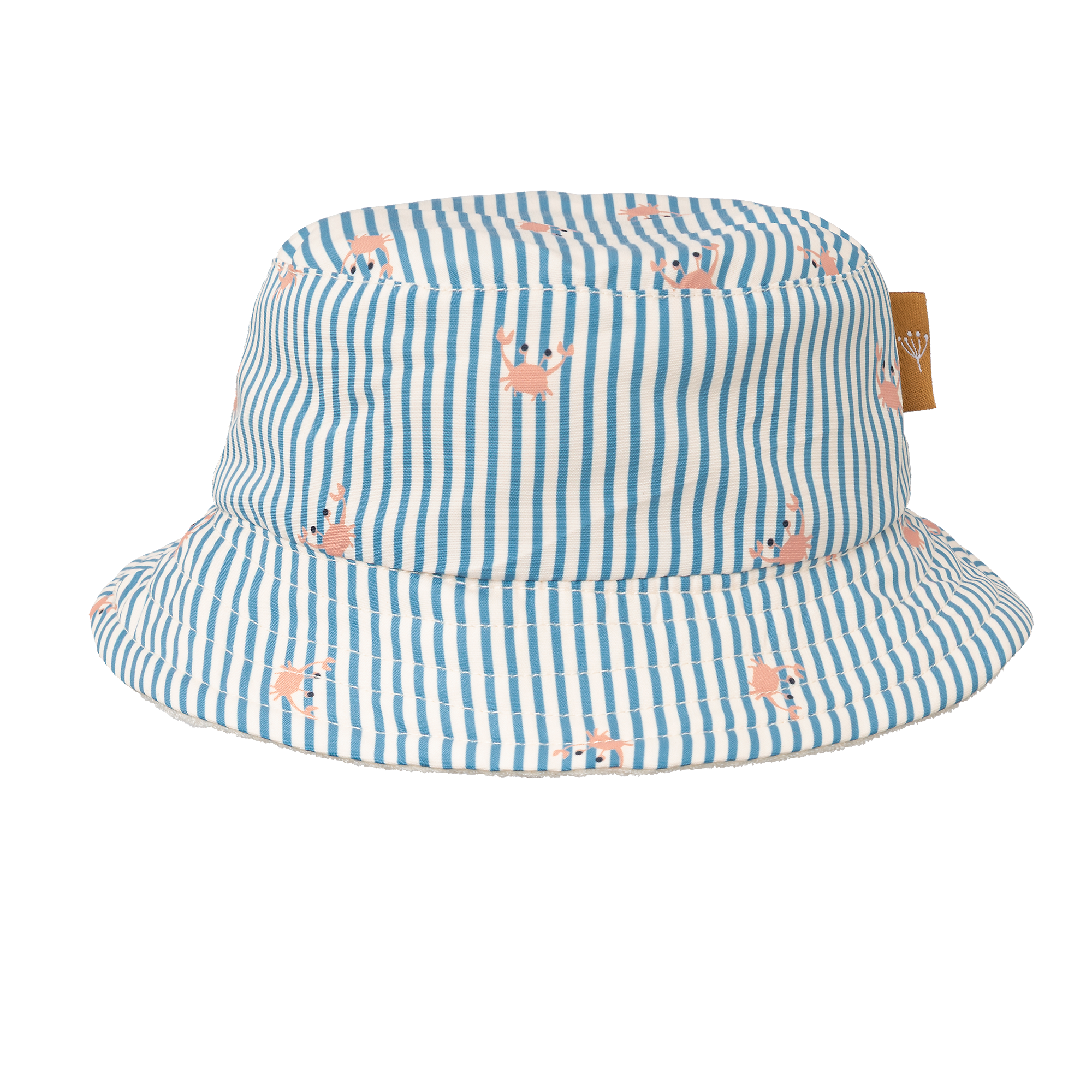 Fresk UV Zonnehoedje Bucket | Stripes & Crabs