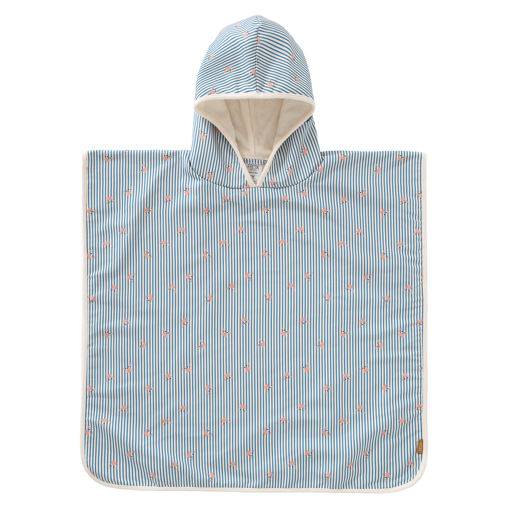 Fresk UV Poncho | Stripes & Crabs