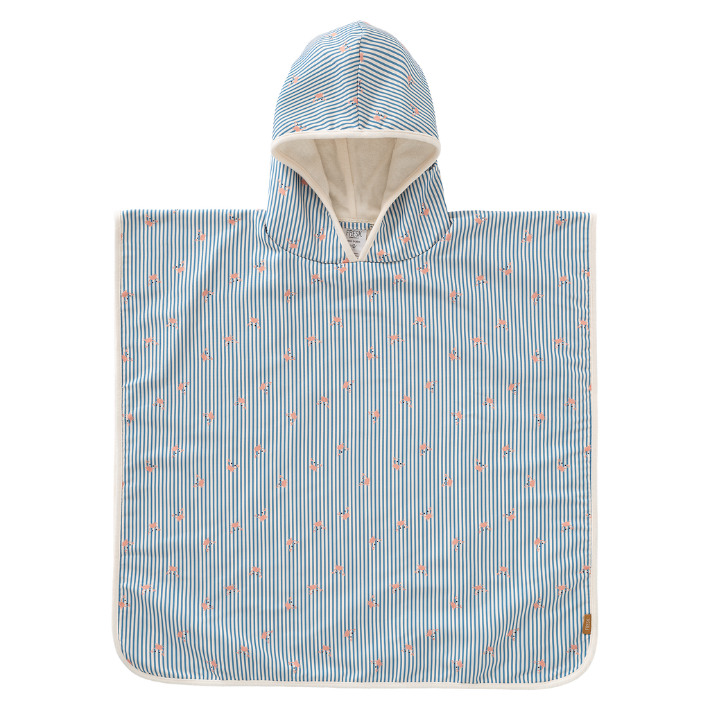 Fresk UV Poncho | Stripes & Crabs