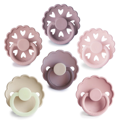 Frigg 6-Pack Silicone Blooming Love Rond Maat 2 - 6 stuks