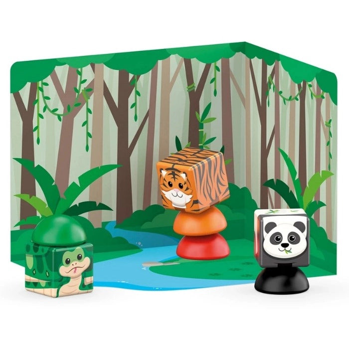 Geomag Magicube magnetische bouwblokken jungle (8st) vanaf 2 jaar
