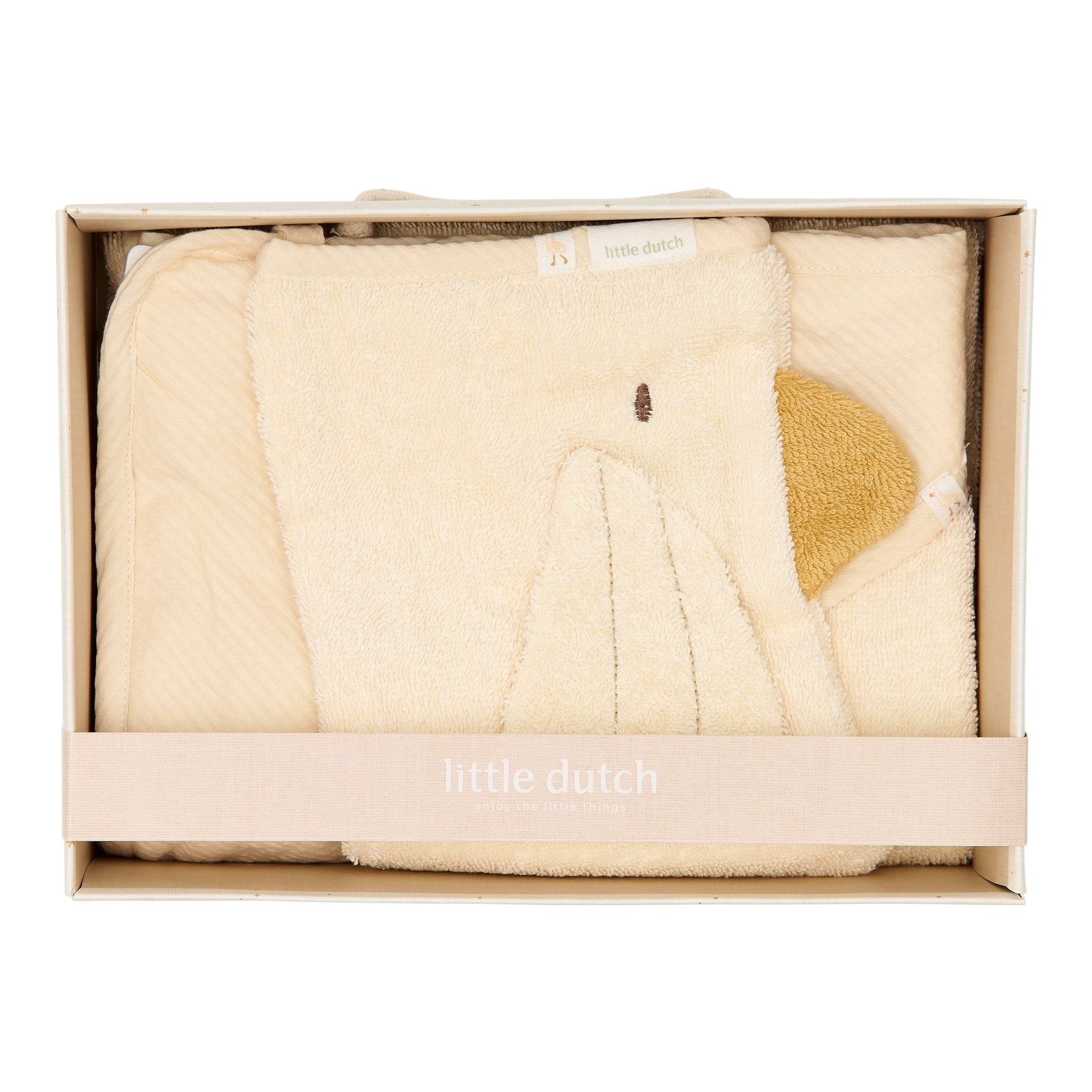 Little Dutch Gift Box Little Goose | Badcape + Washand